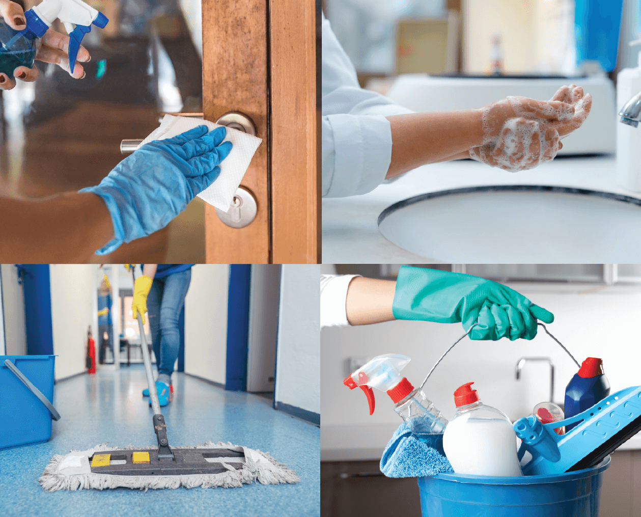 Cleaning in an office