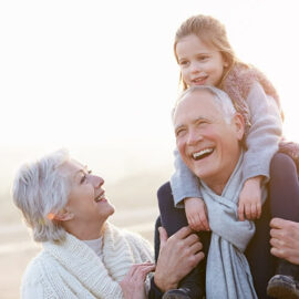 Grand parents with child