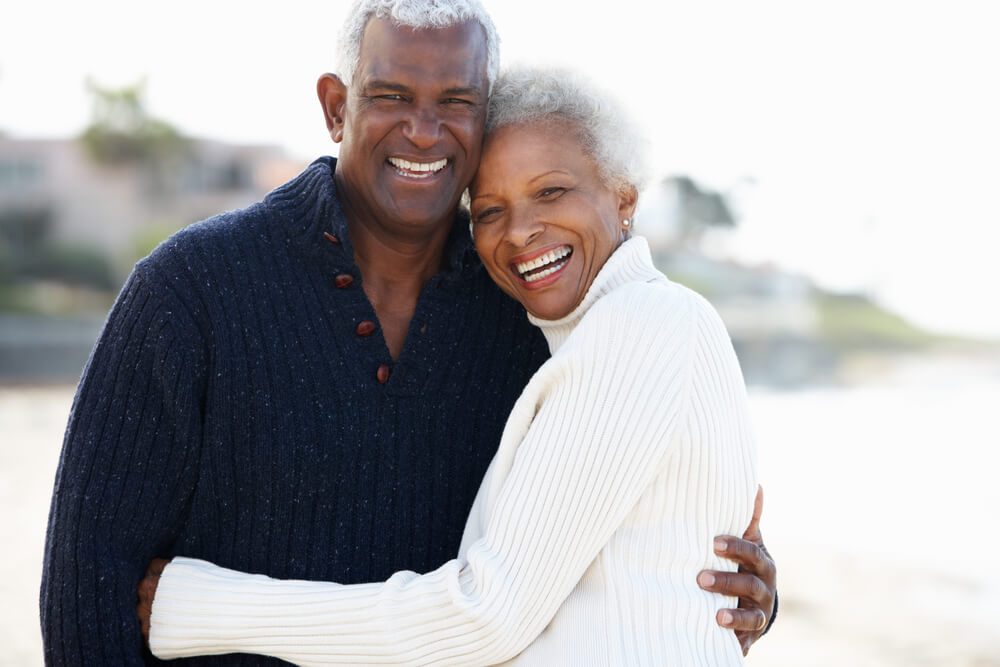 Handsome, happy, senior couple