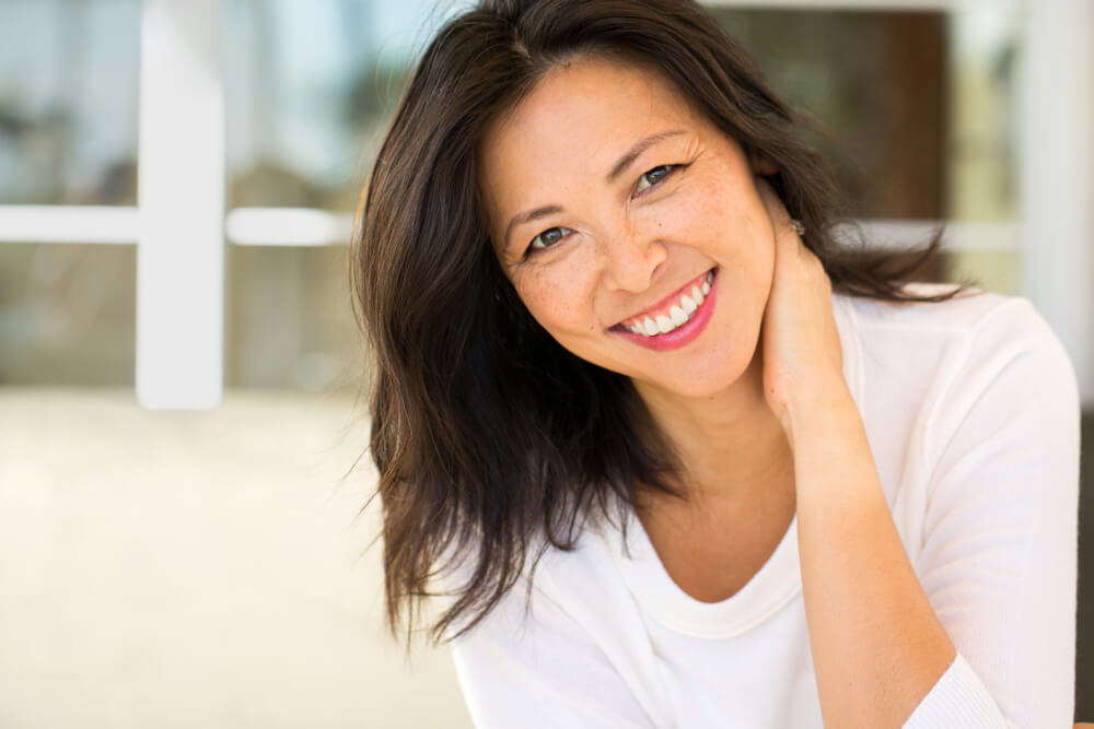 Beautiful middle-aged Asian woman